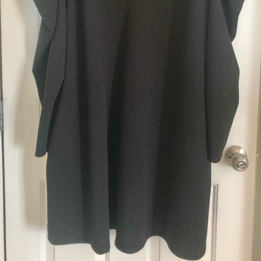 ASOS Design v-neck pleat shoulder dress - Picture 6 of 14